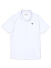 Logo Basic Short Sleeve PK Shirt White - LACOSTE - BALAAN 1