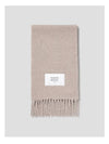 Baby Alpaca Plain ScarfQK3X84CW1ADark Beige - MAISON KITSUNE - BALAAN 3