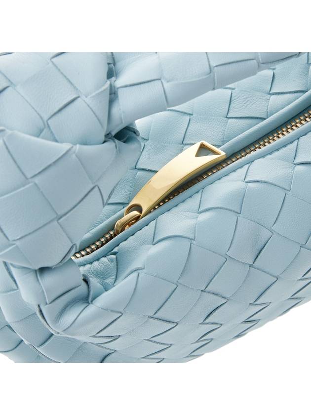 Jodie Intrecciato Small Tote Bag Teal Washed - BOTTEGA VENETA - BALAAN 9