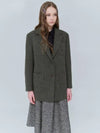 Overfit half coat wool single jacket khaki 0150 - VOYONN - BALAAN 7