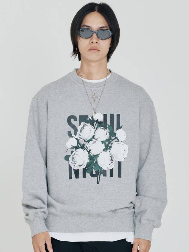 Tee Colorful Flower Seoul Night Sweatshirt Gray - GRAN TURISMO - BALAAN 2