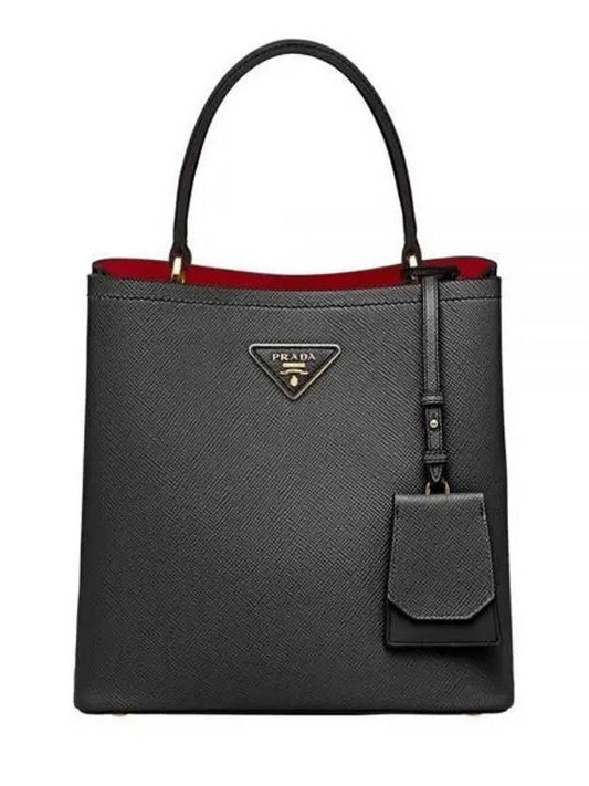 Pannier Saffiano leather medium bag - PRADA - BALAAN 2