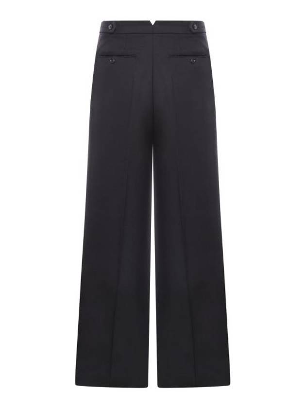 Wool Straight Pants Black - AMI - BALAAN 3