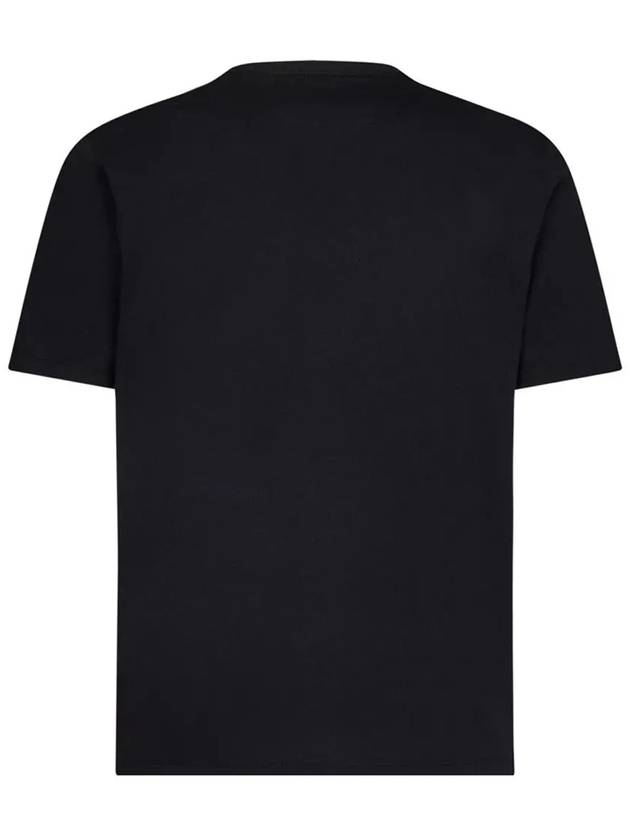 Logo Print Short Sleeve T-Shirt Black - CP COMPANY - BALAAN 4