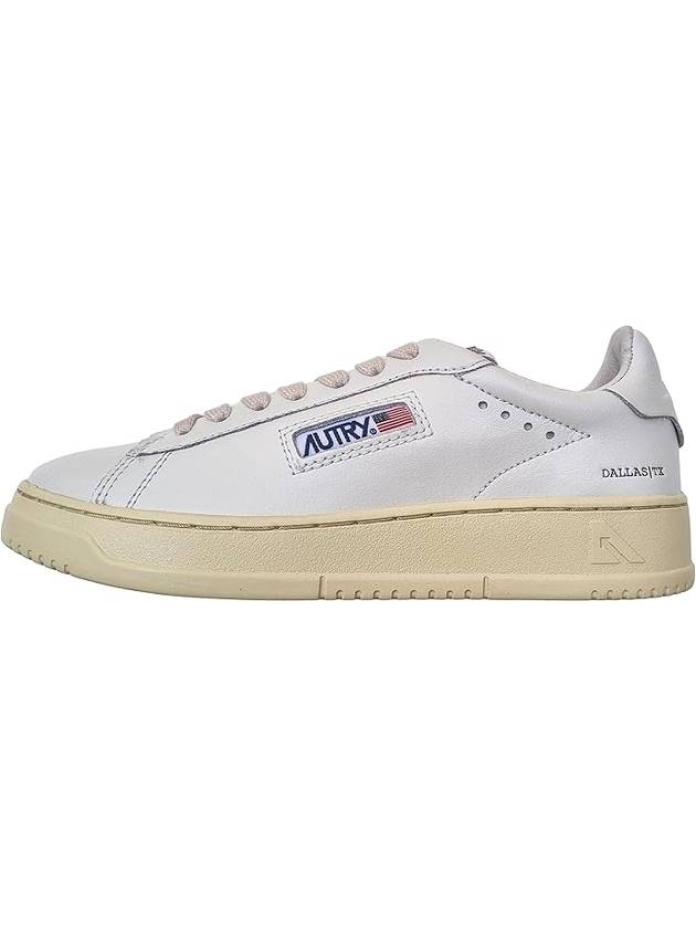 Dallas White Tab Leather Low Top Sneakers White - AUTRY - BALAAN 2