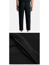 Pleated Tapered Straight Pants Black - ISSEY MIYAKE - BALAAN 6