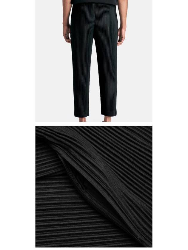 Pleated Tapered Straight Pants Black - ISSEY MIYAKE - BALAAN 6