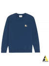 Dressed Fox Patch Classic Sweatshirt Blue Denim - MAISON KITSUNE - BALAAN 2