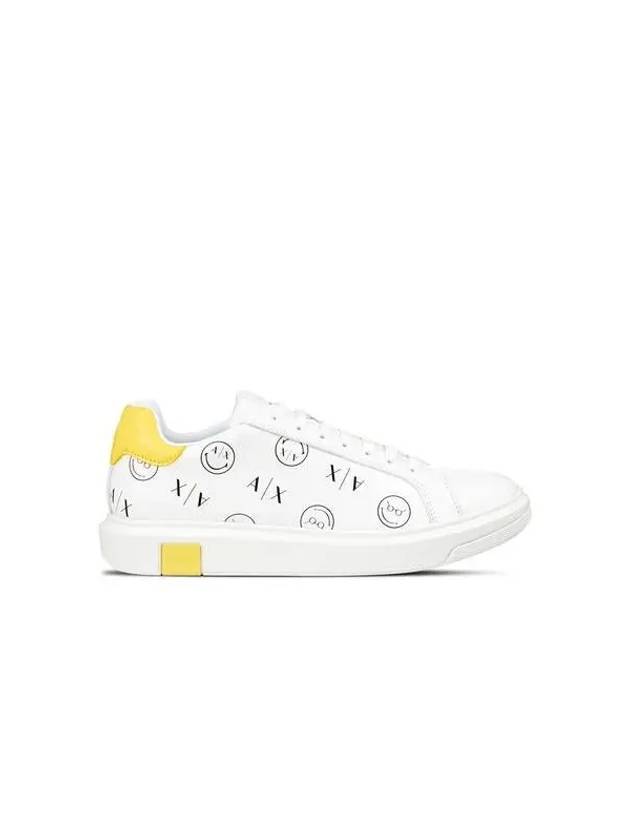 Men s Smile Logo Low Top Sneakers Off White 271829 - ARMANI EXCHANGE - BALAAN 1