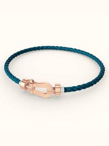 Posten bracelet medium pink gold blue Riviera 0B0072 6B1181 - FRED - BALAAN 1