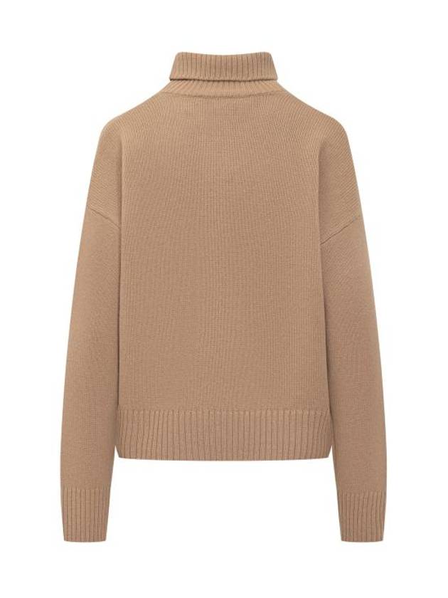 embossed logo turtleneck green nude - AMI - BALAAN 3