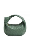 Teen Jodie Intrecciato Leather Tote Bag Green - BOTTEGA VENETA - BALAAN 2