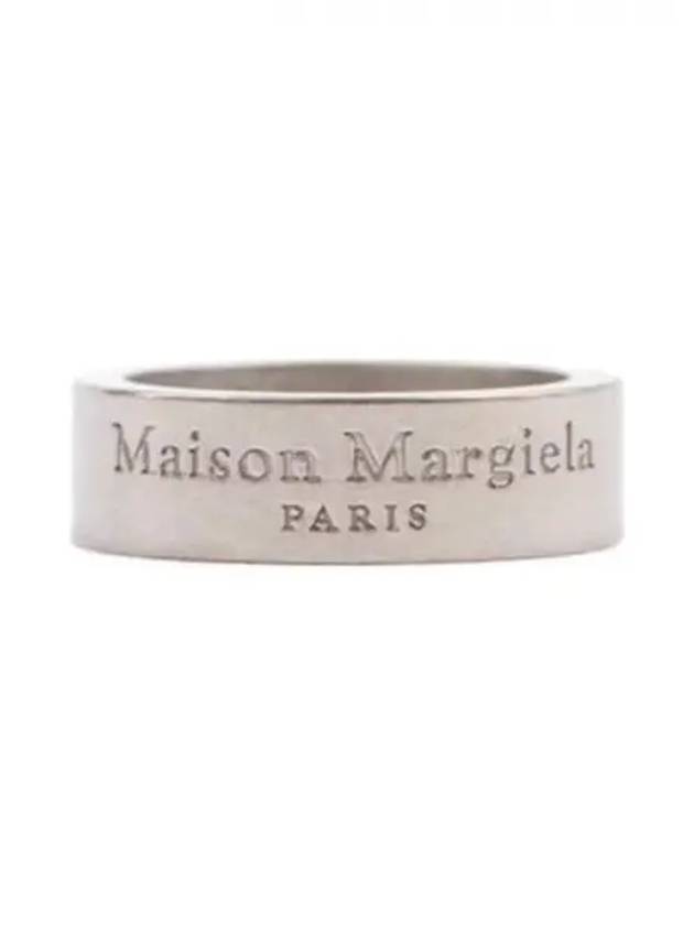 Logo Medium Ring Matte Silver - MAISON MARGIELA - BALAAN 2