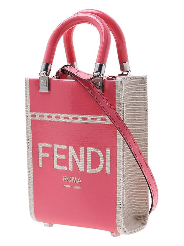 Sunshine Shopper Small Tote Bag Pink - FENDI - BALAAN 3