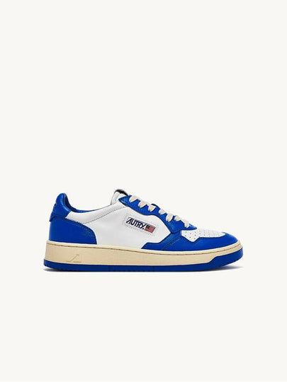 Men's Medalist Low Leather Sneakers Blue - AUTRY - BALAAN 2