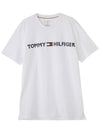 Modern logo crew neck short sleeve tee white 09T3928 100 - TOMMY HILFIGER - BALAAN 3