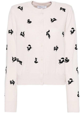 Maison Kitsune Fancy Fox Embroidery Cardigan NW00504KF0001P705 - MAISON KITSUNE - BALAAN 1