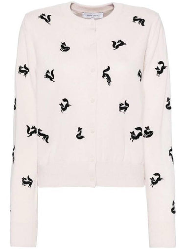 Fancy Fox Embroidery Cardigan Fresh Cotton - MAISON KITSUNE - BALAAN 1