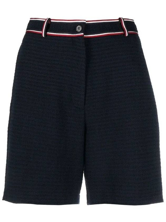 RWB Stripe Trim Shorts Navy - THOM BROWNE - BALAAN 2