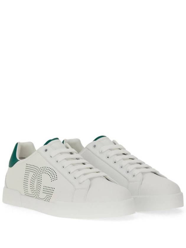 Portofino Calfskin Low Top Sneakers White - DOLCE&GABBANA - BALAAN 4