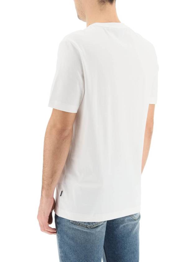 SS23 Cotton Jersey Logo T-Shirt White 50468347 - HUGO BOSS - BALAAN 4