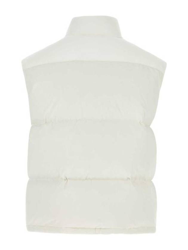 Button Padded Cotton Vest White - BOTTEGA VENETA - BALAAN 3