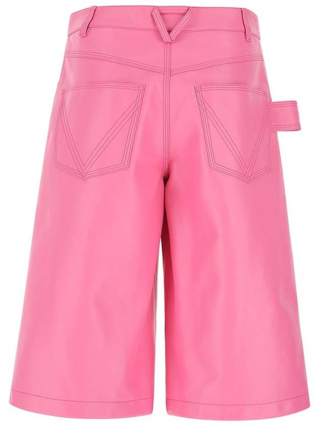 Women's Nappa Leather Bermuda Shorts Pink - BOTTEGA VENETA - BALAAN 3