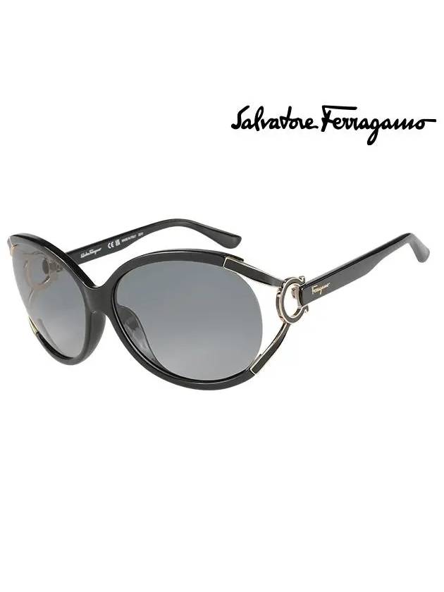 Eyewear Round Sunglasses Black - SALVATORE FERRAGAMO - BALAAN 3