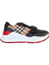 Vintage Check Leather Low Top Sneakers Black - BURBERRY - BALAAN 2