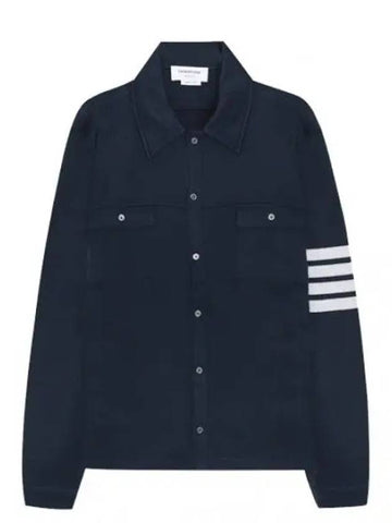 Double face knit outerwear type pocket shirt men s jacket - THOM BROWNE - BALAAN 1