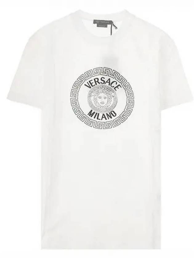 Medusa Logo Crew Neck Short Sleeve T-Shirt White - VERSACE - BALAAN 2