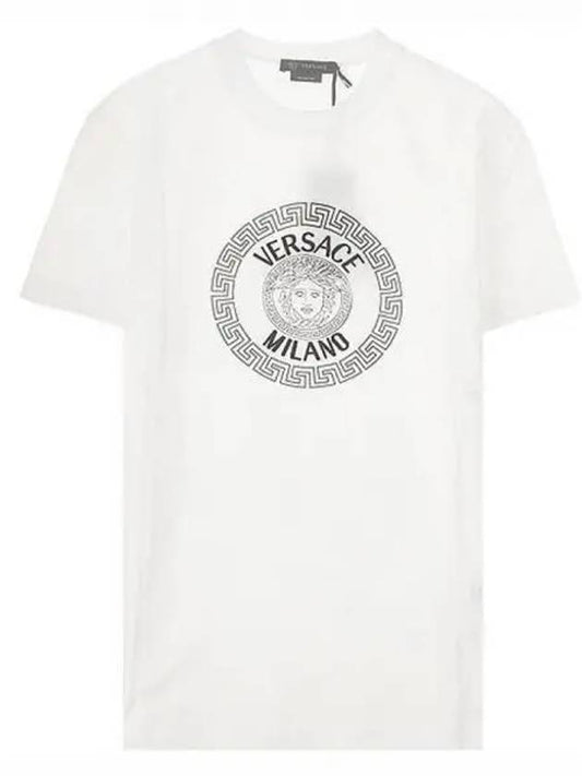 Medusa Logo Crew Neck Short Sleeve T-Shirt White - VERSACE - BALAAN 2