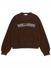 Sherpa Fleece Crew Neck Sweatshirt Brown - SPORTY & RICH - BALAAN 2