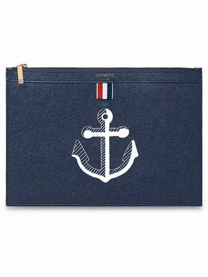 Anchor Document Clutch Bag Navy - THOM BROWNE - BALAAN 2