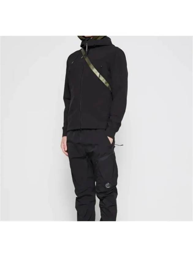 Shell R Goggle Hooded Jacket Black - CP COMPANY - BALAAN 4