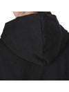 Milano Brushed Logo Print Hoodie Black - MSGM - BALAAN 9