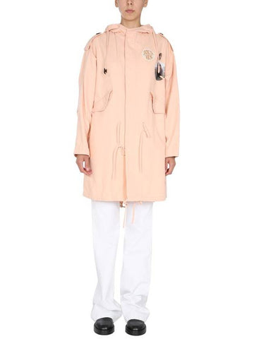 Raf Simons Parka With Logo Patch - RAF SIMONS - BALAAN 1