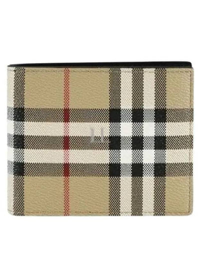 Men's Vintage Check Half Wallet Beige - BURBERRY - BALAAN 2