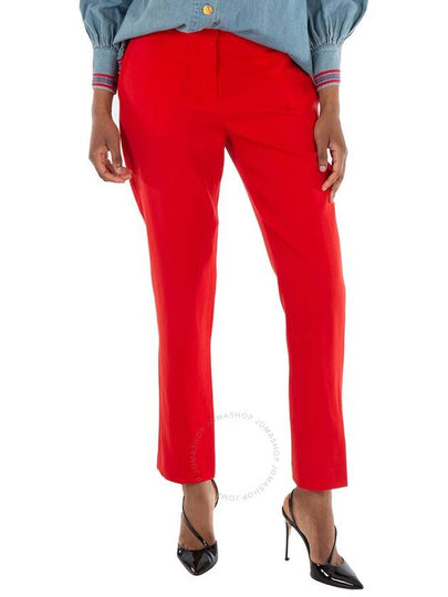 Women's Wool Tailor Slacks Red - BURBERRY - BALAAN 2