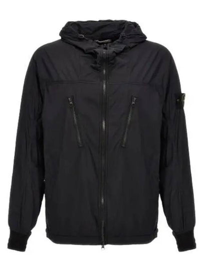 Skin Touch Nylon TC Hooded Jacket Black - STONE ISLAND - BALAAN 2