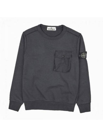 Wappen Pocket Sweatshirt Gray - STONE ISLAND - BALAAN 1