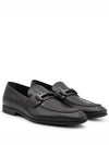 Double T Leather Loafers Black - TOD'S - BALAAN 4