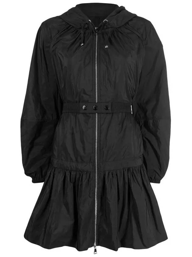 Women's Berniers Nylon Long Jacket Black - MONCLER - BALAAN 3