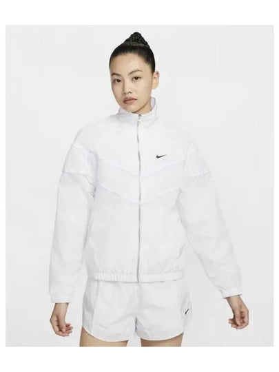 Windrunner Loose UV Woven Zip-Up Jacket White - NIKE - BALAAN 2