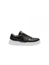 Padded Nappa Leather Low Top Sneakers Black - PRADA - BALAAN 2