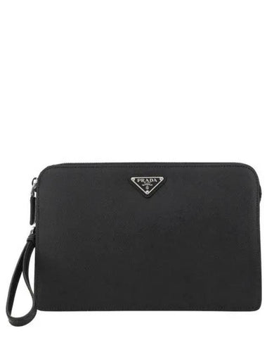 2VF056 OOI 9Z2 F0002 Saffiano leather clutch bag - PRADA - BALAAN 1