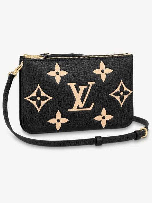 Double Zipper Pochette Mini Bag Black - LOUIS VUITTON - BALAAN 2