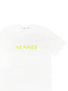 Classic Logo Print Cotton Short Sleeve T-Shirt White - SUNNEI - BALAAN 3