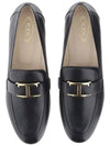 Tods T Timeless Leather Loafers Black - TOD'S - BALAAN 4