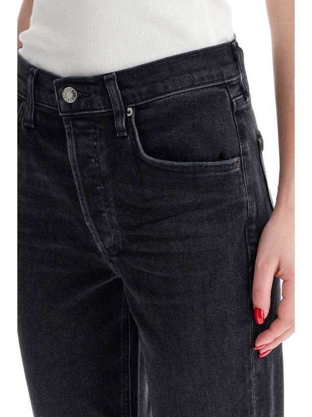 Riley Crop Denim Straight Jeans Panoramic Black - AGOLDE - BALAAN 5